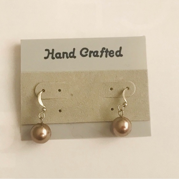 New Faux Pearl Earrings Handmade by American Artist - Picture 8 of 12
